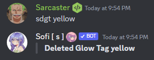 Glow Tag Delete