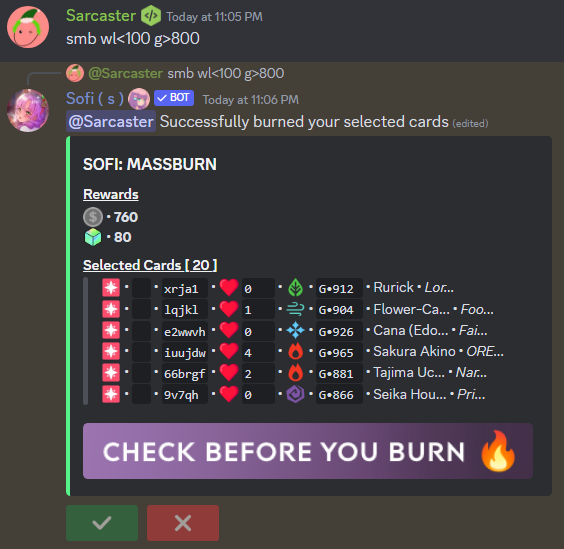 Mass Burn