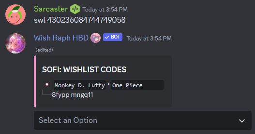 Wishlist Copy Codes