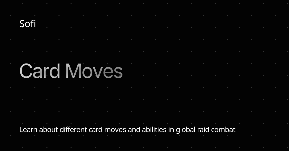 Card Moves